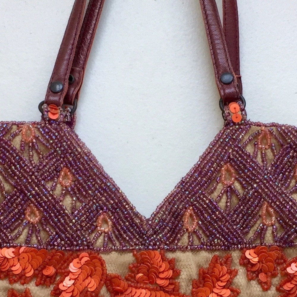Jamin Puech Beaded & Sequin Bag- Purple & Orange - Picture 12 of 12